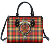 MacGill Modern Tartan Crest Leather Handbag